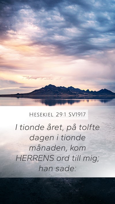 Hesekiel 29:1 SV1917 Bible Verse Image