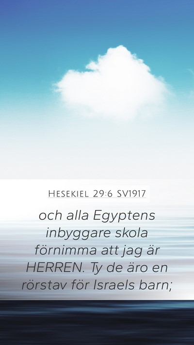 Hesekiel 29:6 SV1917 Bible Verse Image