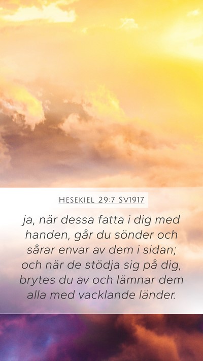 Hesekiel 29:7 SV1917 Bible Verse Image
