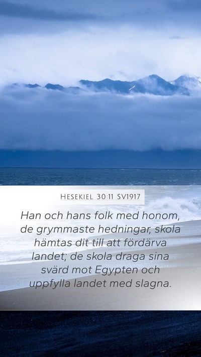 Hesekiel 30:11 SV1917 Bible Verse Image