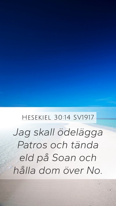 Hesekiel 30:14 SV1917 Bible Verse Image
