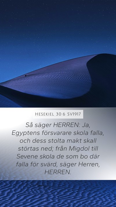 Hesekiel 30:6 SV1917 Bible Verse Image