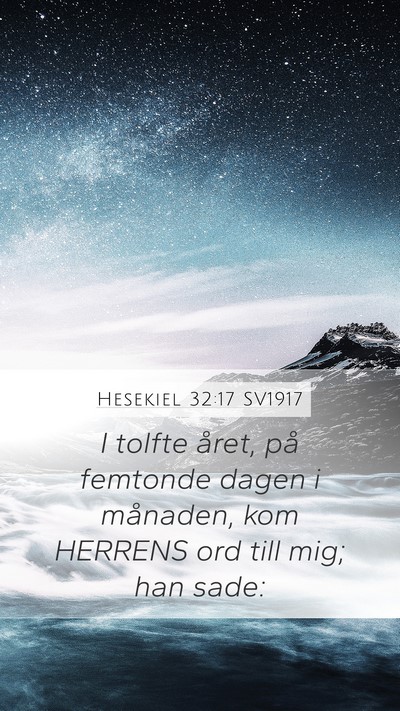 Hesekiel 32:17 SV1917 Bible Verse Image