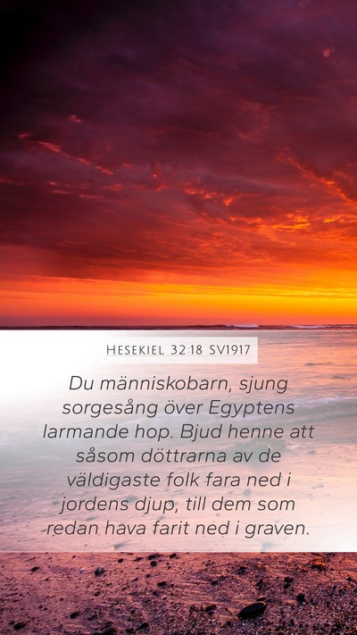 Hesekiel 32:18 SV1917 Bible Verse Image