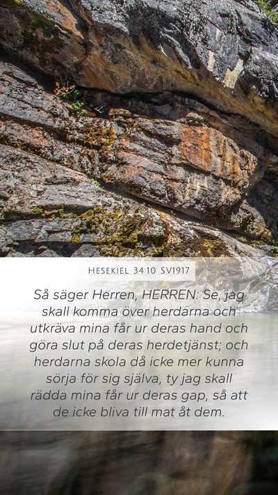 Hesekiel 34:10 SV1917 Bible Verse Image