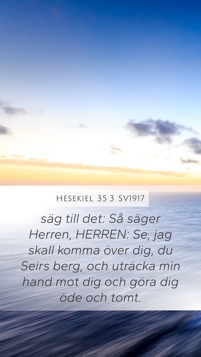 Hesekiel 35:3 SV1917 Bible Verse Image