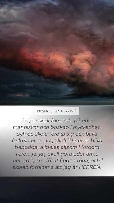 Hesekiel 36:11 SV1917 Bible Verse Image