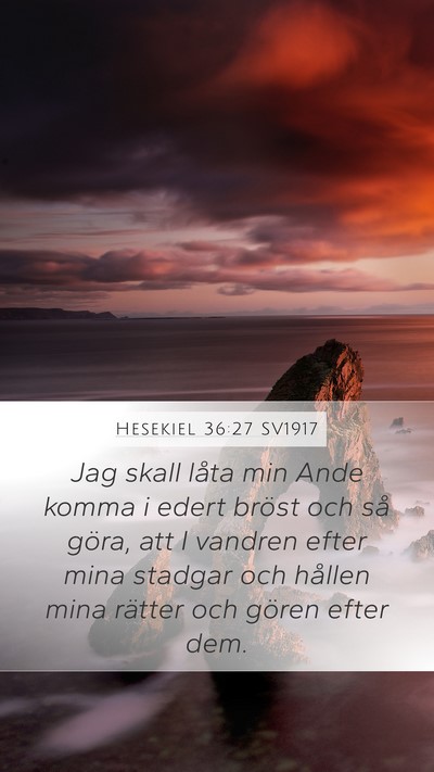 Hesekiel 36:27 SV1917 Bible Verse Image
