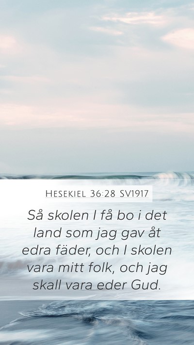 Hesekiel 36:28 SV1917 Bible Verse Image