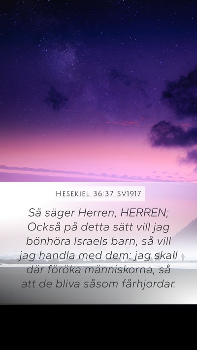 Hesekiel 36:37 SV1917 Bible Verse Image