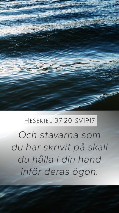 Hesekiel 37:20 SV1917 Bible Verse Image
