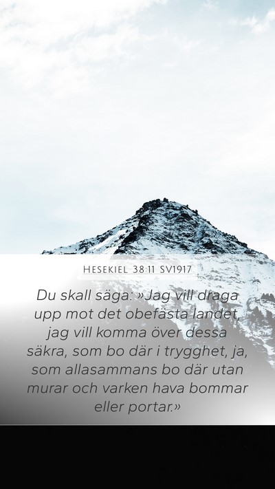 Hesekiel 38:11 SV1917 Bible Verse Image