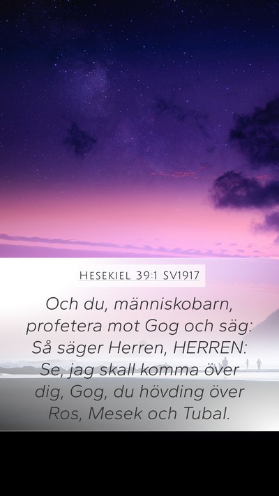 Hesekiel 39:1 SV1917 Bible Verse Image