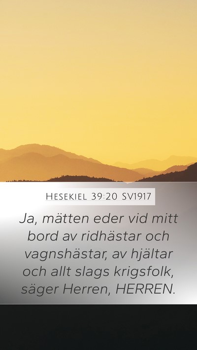 Hesekiel 39:20 SV1917 Bible Verse Image
