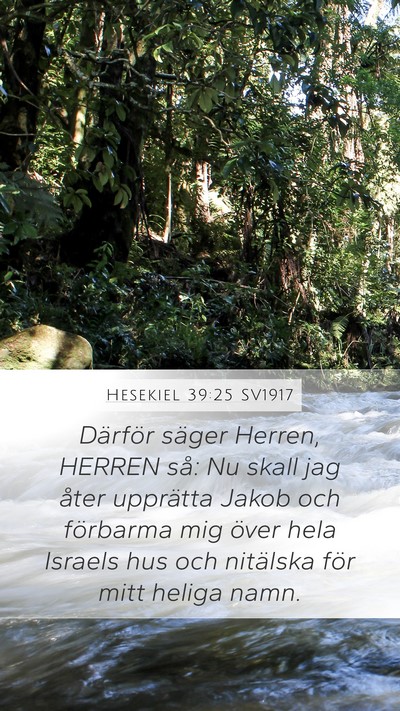 Hesekiel 39:25 SV1917 Bible Verse Image