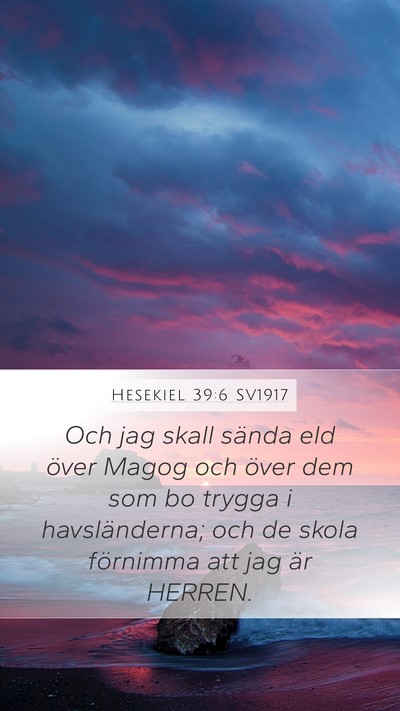 Hesekiel 39:6 SV1917 Bible Verse Image