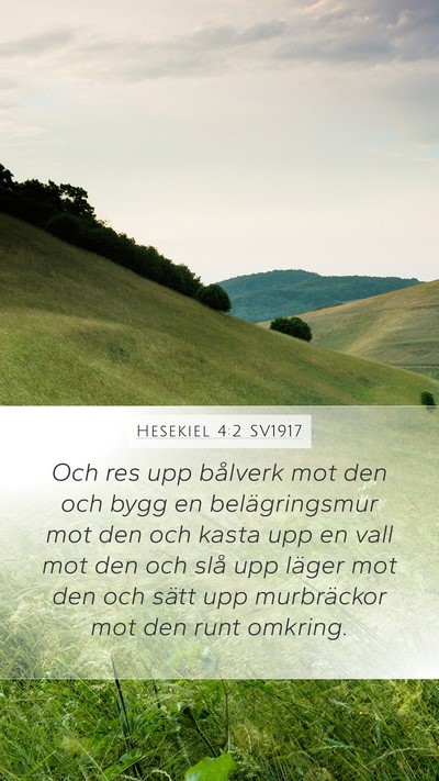 Hesekiel 4:2 SV1917 Bible Verse Image