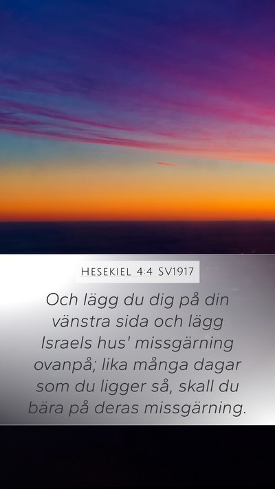 Hesekiel 4:4 SV1917 Bible Verse Image