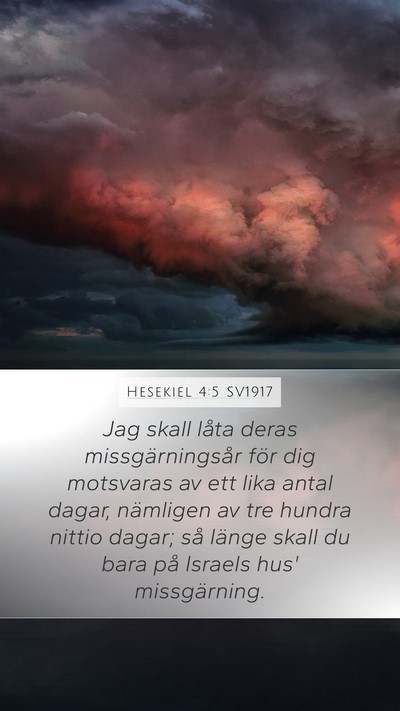 Hesekiel 4:5 SV1917 Bible Verse Image