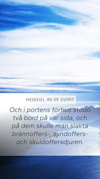 Hesekiel 40:39 SV1917 Bible Verse Image