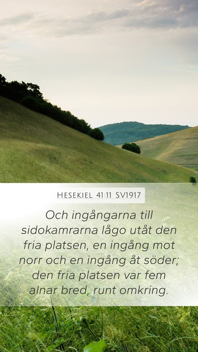 Hesekiel 41:11 SV1917 Bible Verse Image