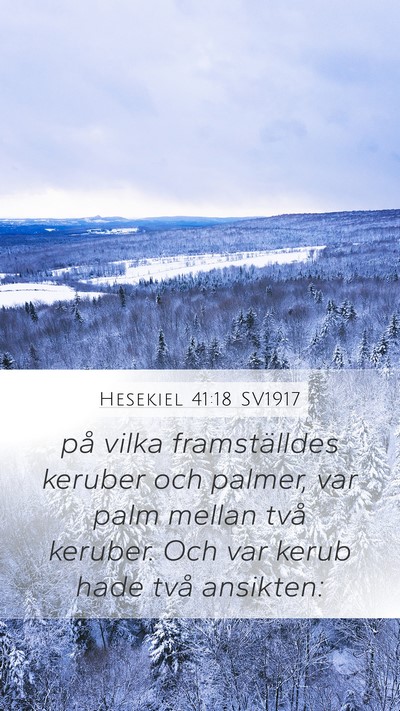 Hesekiel 41:18 SV1917 Bible Verse Image