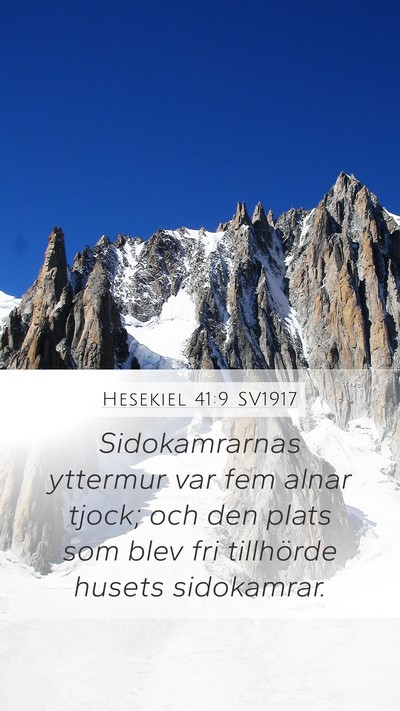 Hesekiel 41:9 SV1917 Bible Verse Image