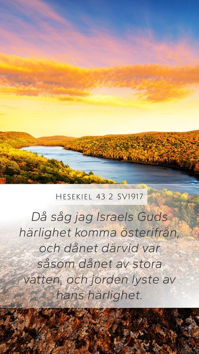 Hesekiel 43:2 SV1917 Bible Verse Image