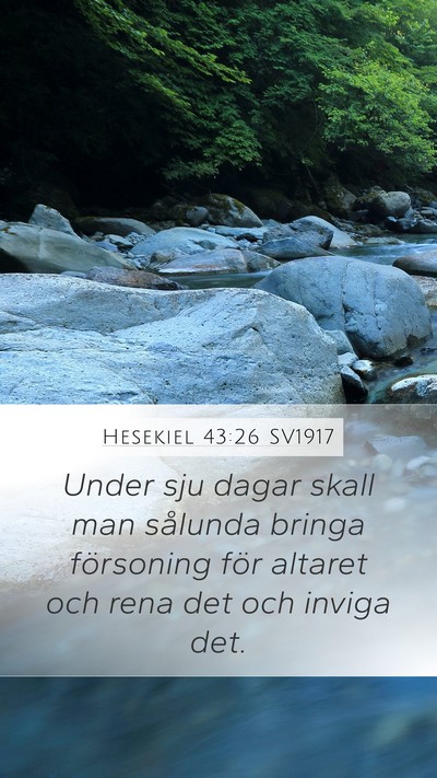 Hesekiel 43:26 SV1917 Bible Verse Image