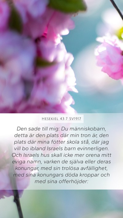 Hesekiel 43:7 SV1917 Bible Verse Image