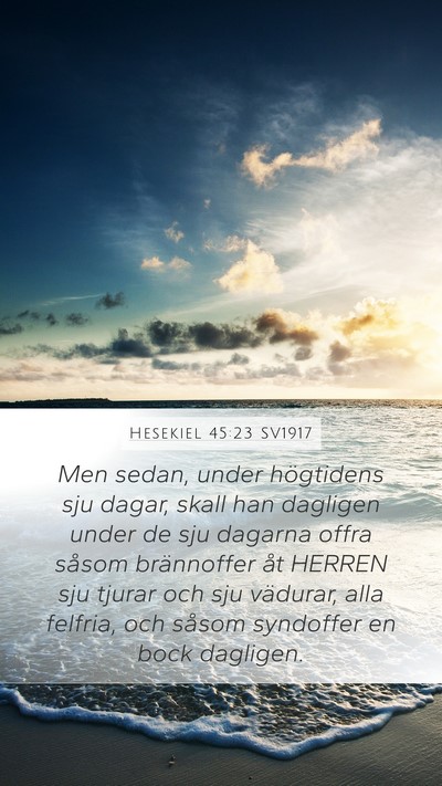 Hesekiel 45:23 SV1917 Bible Verse Image