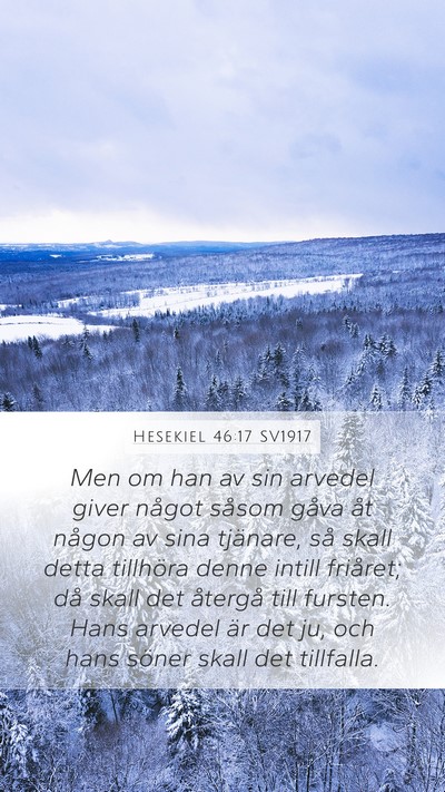 Hesekiel 46:17 SV1917 Bible Verse Image