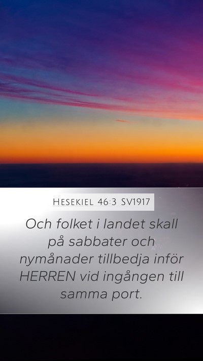 Hesekiel 46:3 SV1917 Bible Verse Image