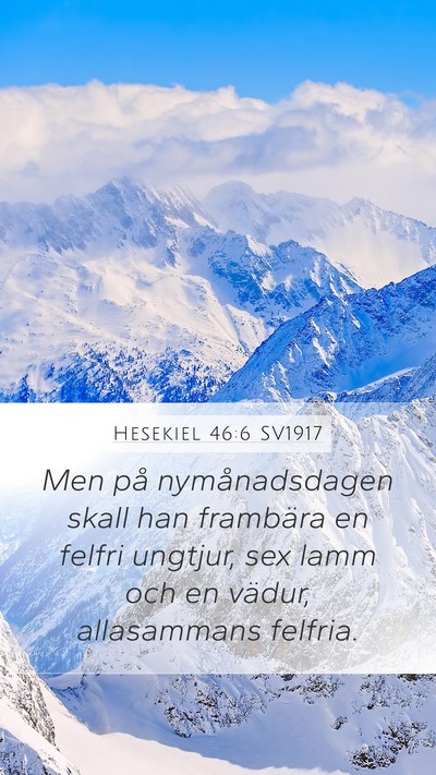 Hesekiel 46:6 SV1917 Bible Verse Image