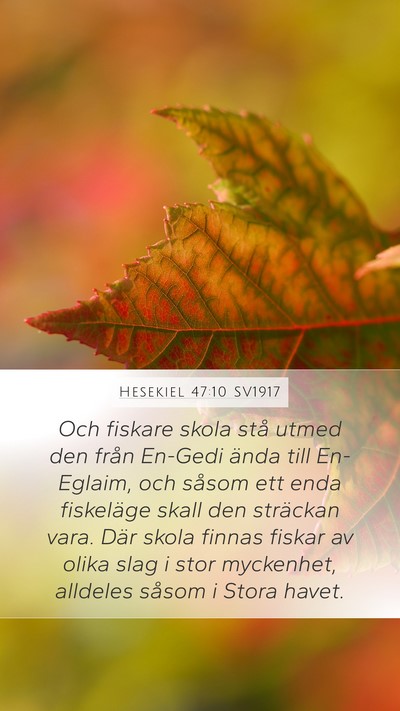 Hesekiel 47:10 SV1917 Bible Verse Image
