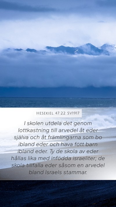 Hesekiel 47:22 SV1917 Bible Verse Image