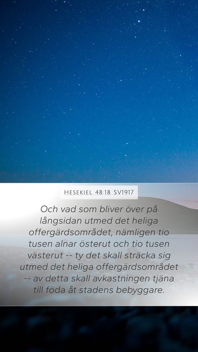 Hesekiel 48:18 SV1917 Bible Verse Image
