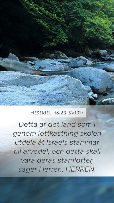 Hesekiel 48:29 SV1917 Bible Verse Image