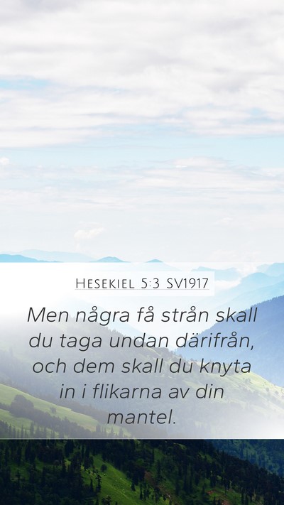 Hesekiel 5:3 SV1917 Bible Verse Image