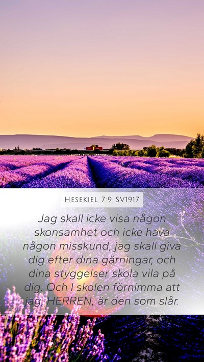 Hesekiel 7:9 SV1917 Bible Verse Image