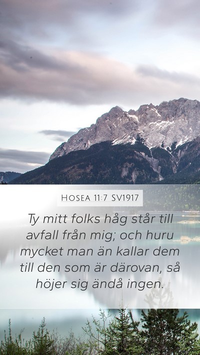 Hosea 11:7 SV1917 Bible Verse Image