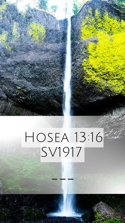 Hosea 13:16 SV1917 Bible Verse Image