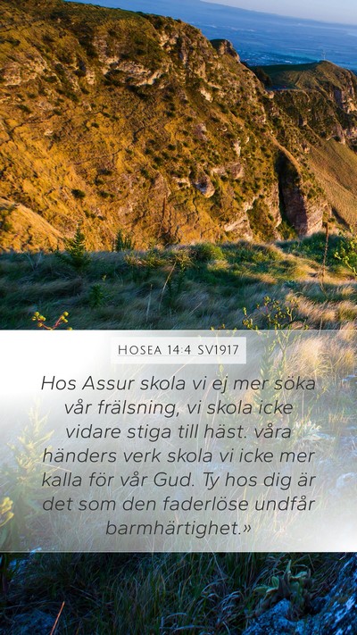 Hosea 14:4 SV1917 Bible Verse Image