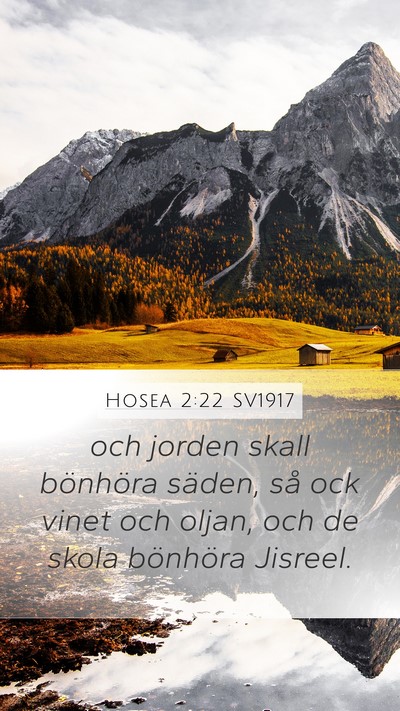 Hosea 2:22 SV1917 Bible Verse Image