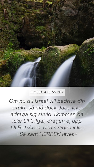 Hosea 4:15 SV1917 Bible Verse Image