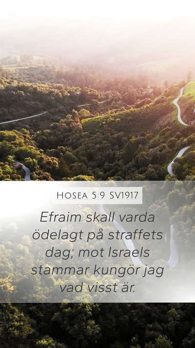 Hosea 5:9 SV1917 Bible Verse Image