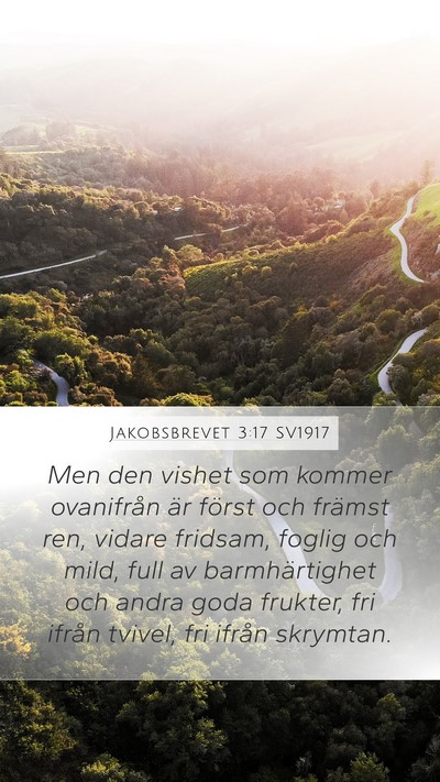 Jakobsbrevet 3:17 SV1917 Bible Verse Image