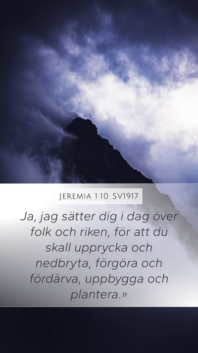 Jeremia 1:10 SV1917 Bible Verse Image