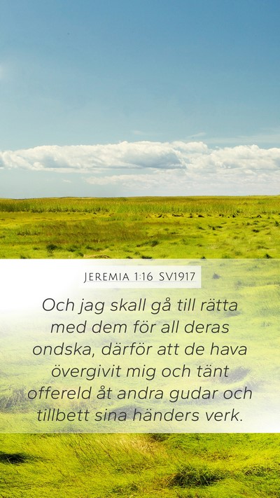 Jeremia 1:16 SV1917 Bible Verse Image
