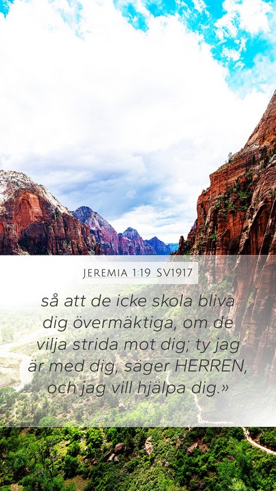 Jeremia 1:19 SV1917 Bible Verse Image